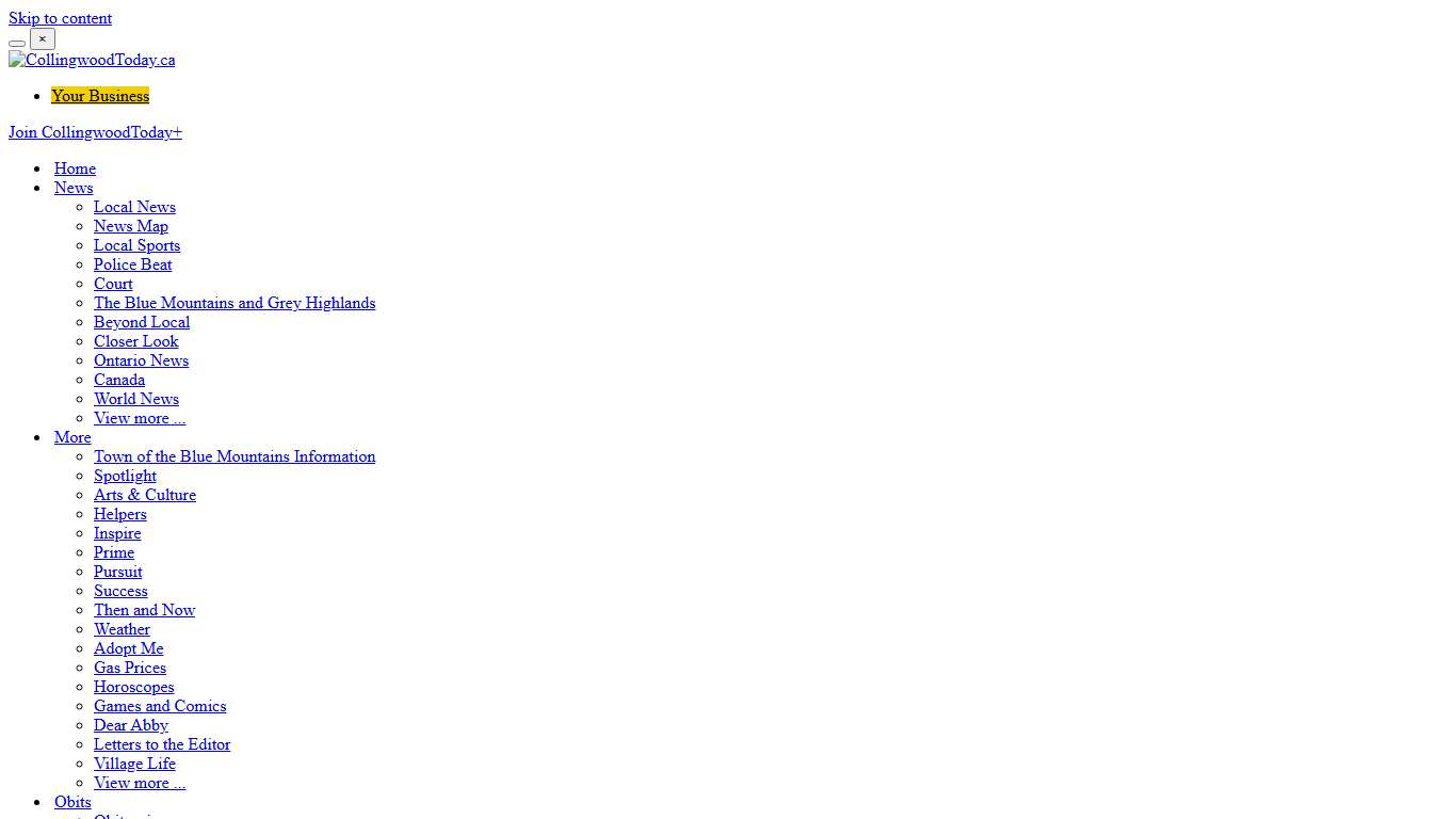 Collingwood Obituaries - Collingwood News